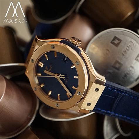 hublot rose gold blue strap|Hublot Classic Fusion Blue .